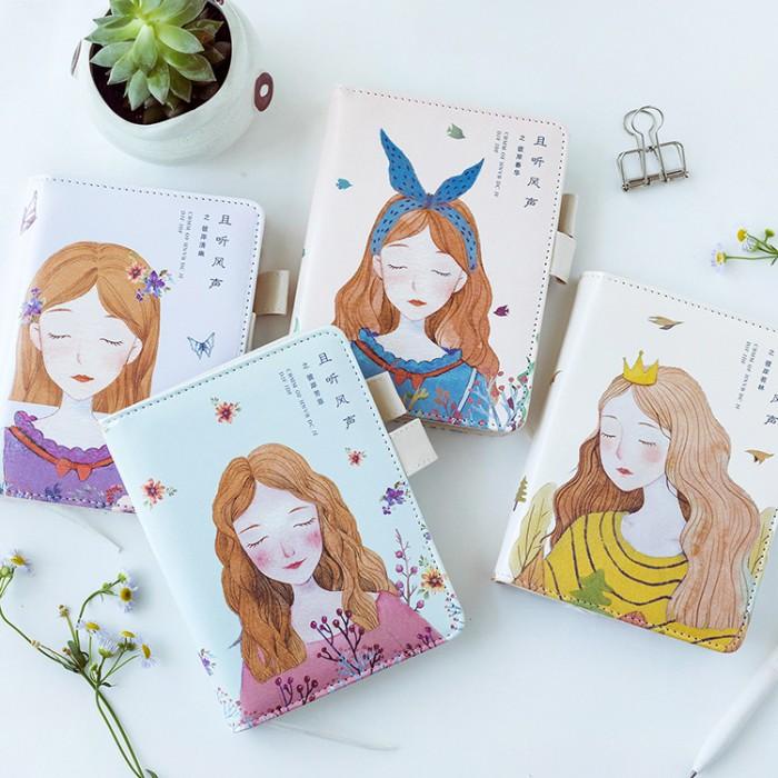 

Jurnalku Notebook Diary Catatan Tempat Pulpen + Pembatas +Cover Multifungsi