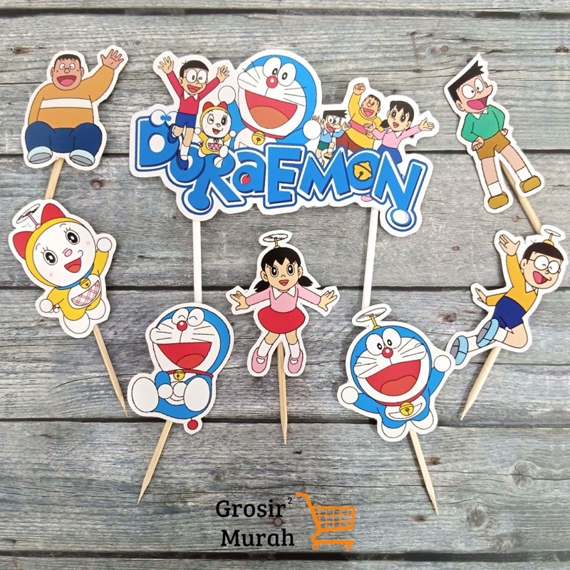 Cake Topper Doraemon/Topper Kertas Doraemon