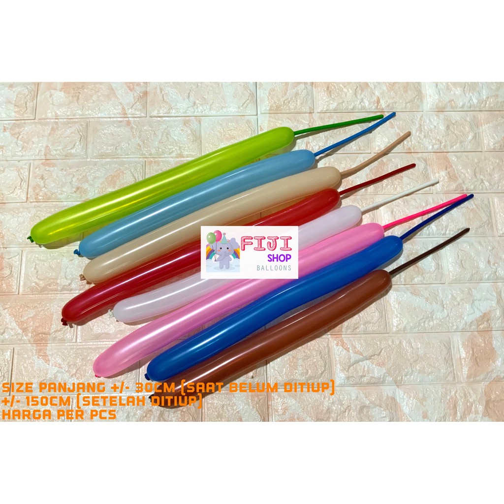 Balon Latex Pentil / Balon Pentil / Balon Twist ( Bisa Pilih Warna )
