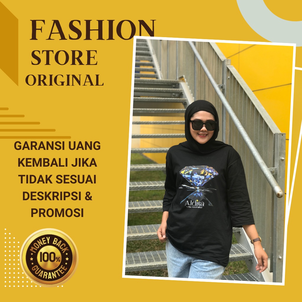 Kaos Oversize Aldira Terbaru2022 / Baju Wanita Viral / Kaos Oversize / Baju Wanita / Oversize / Gros