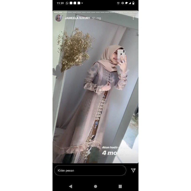 jameela luxury warna ijo s. m. L dan . xxl  tarakota L    uda satu set Javina official