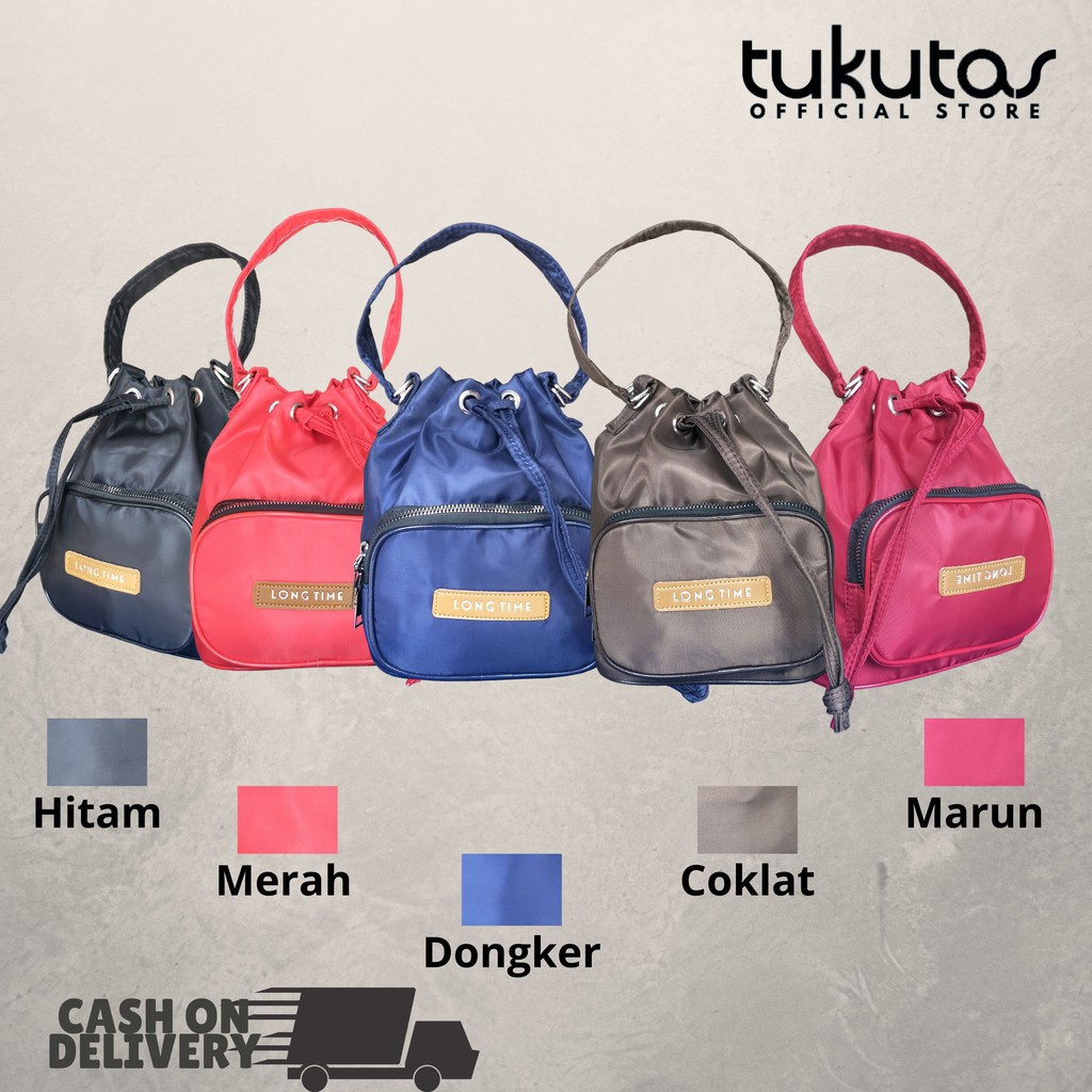 Bucket Bag Mini LONGTIME Tas Selempang 2in1 Tas Wanita Impor [HYBRAND ZL23]