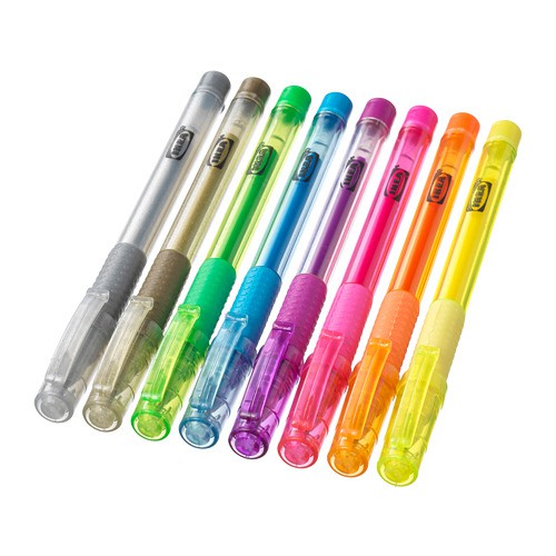 

Mala Pulpen tinta gel, warna campuran 8 –p