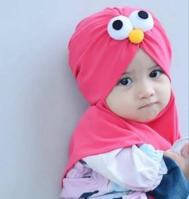 Jilbab anak elmo mata