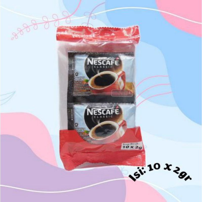 

nescafe classic 1pack isi 10 sachet x 2g kopi instant