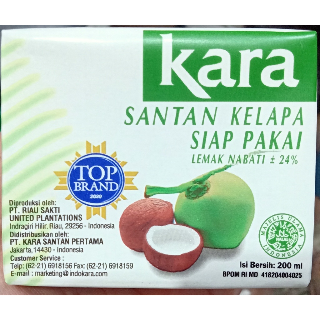 

Kara santan kelapa kotak 200ml yolins aneka bahan pangan