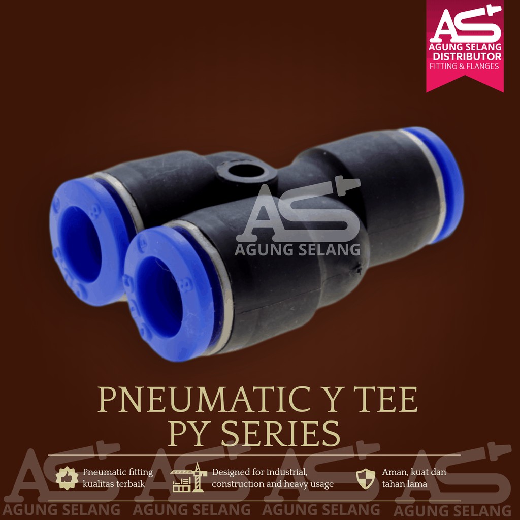 Sambungan Selang Tubing PY 10 Fitting Pneumatic PY10 10mm