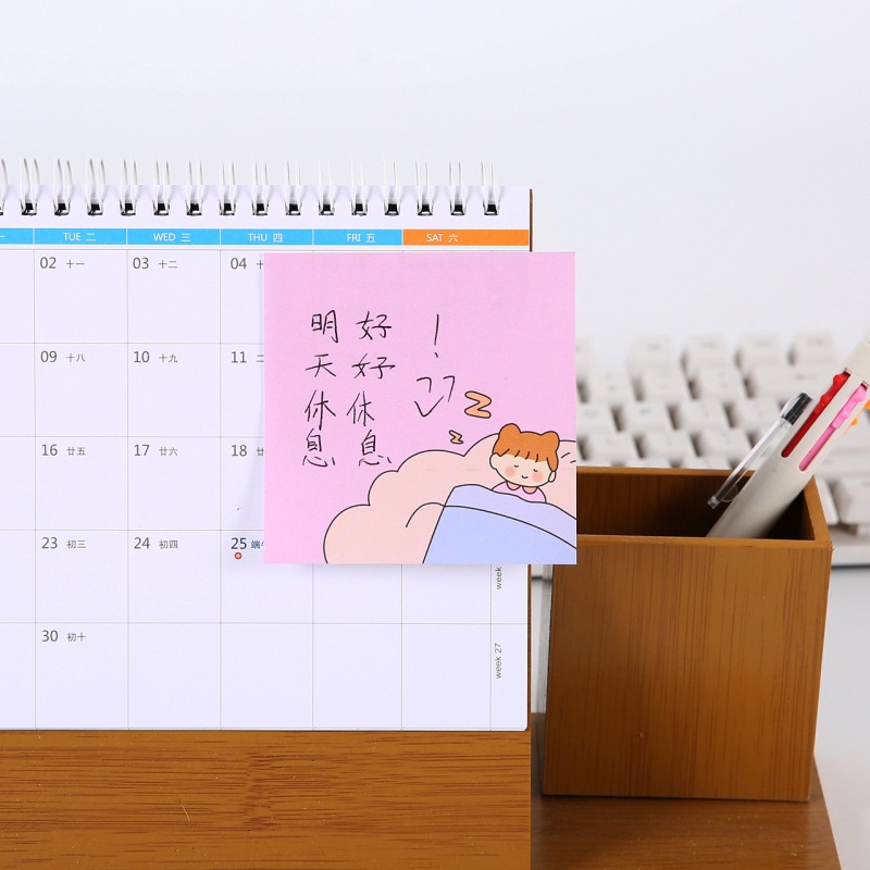 Sticky Note / Memo Pad Bentuk Hewan Lucu Warna Polos Untuk Sekolah