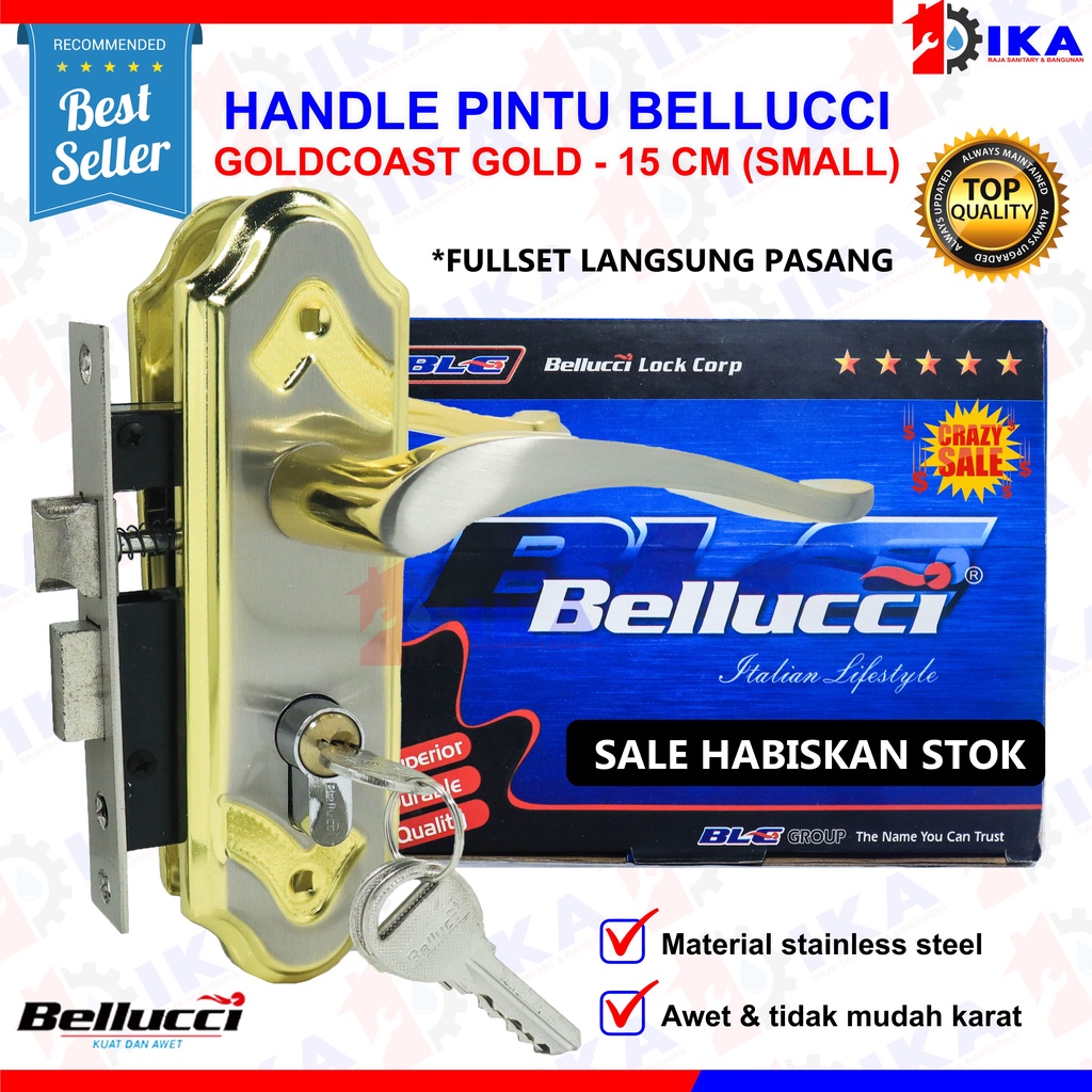 CRAZY SALE | KUNCI PINTU HANDLE PINTU KECIL BELLUCI BELLUCCI 15CM SILVER BERBAGAI MOTIF- KUALITAS PREMIUM