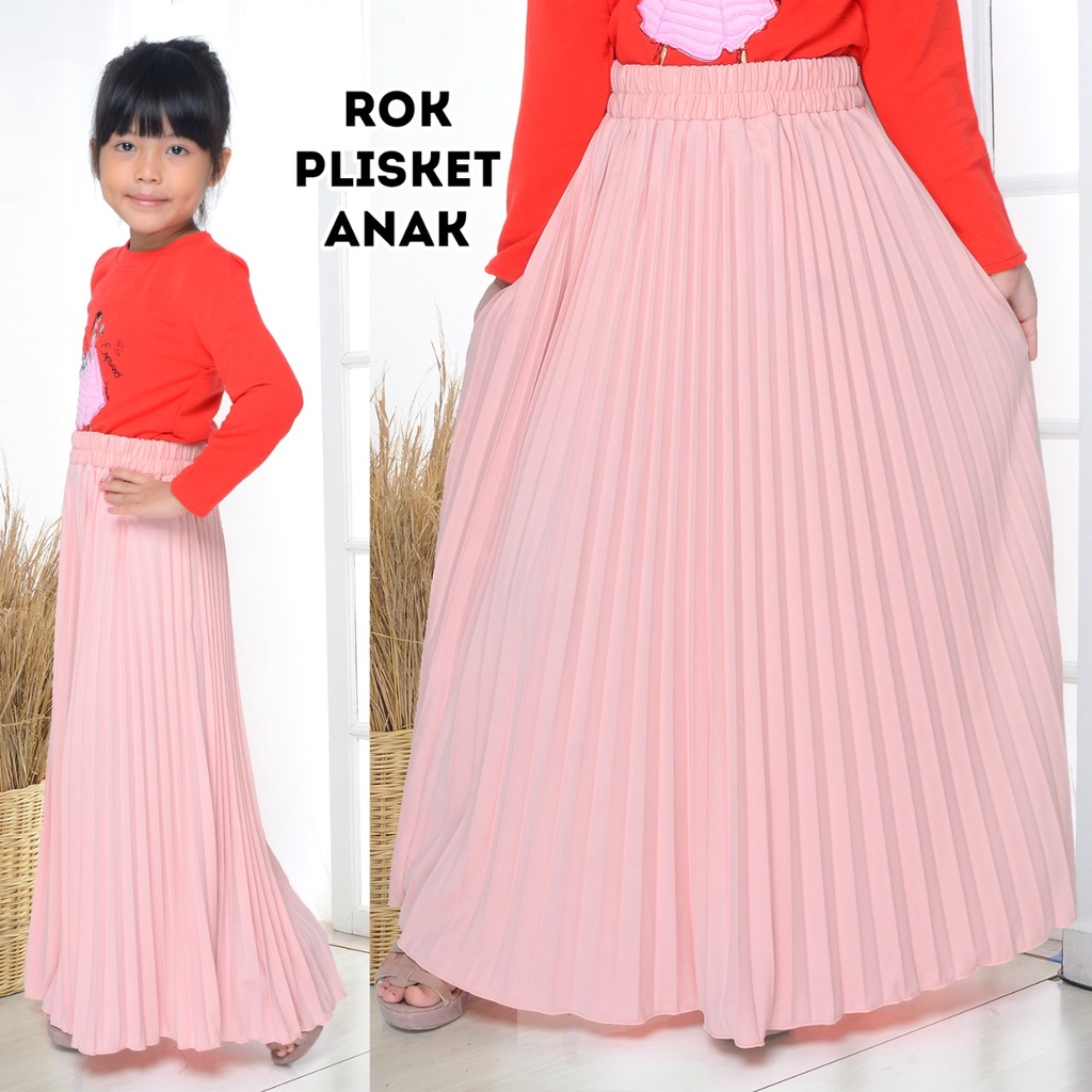 Rok plisket anak perempuan bahan premium ( Varian 2 )