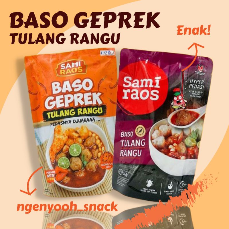 

BASO GEPREK TULANG RANGU / SOUN GEPREK / MIE GEPREK / BASO ACI GEPREK SAMI RAOS