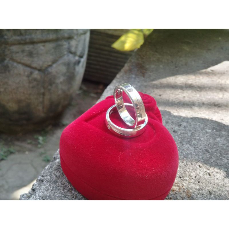 couple ring perak custom