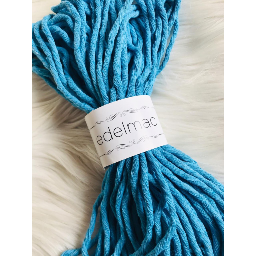 Ecer 20m | Tali Benang Katun Macrame 4mm Single Strand Part II