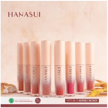 ✨SHASYA✨ Hanasui Lipcream BOBA Mattedorable Plus Vitamin E dan Olive Oil - Netto 4 gr