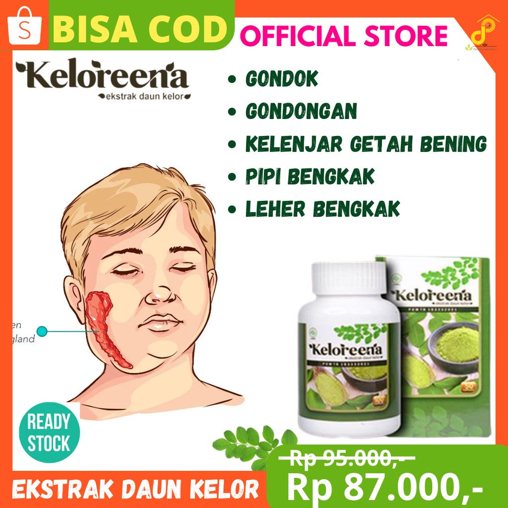 KELOREENA 50 kapsul | Obat Gondok Untuk Anak & Dewasa, obat gondongan di apotik, Kelenjar Teroid