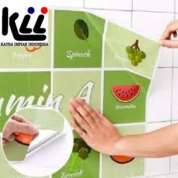 Sticker Dapur YX-504 - Wallpaper Dinding Dapur - Sticker Anti Minyak