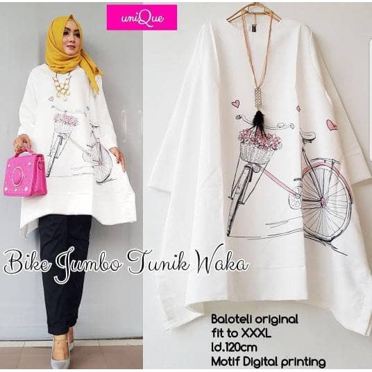 Tunik Jumbo/baju tunik murah/atasan muslim jumbo/baju muslim bigsize