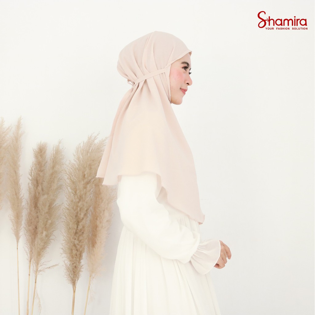 Kerudung Hijab Instan Bergo Maryam Diamond Crepe Premium By Shamira