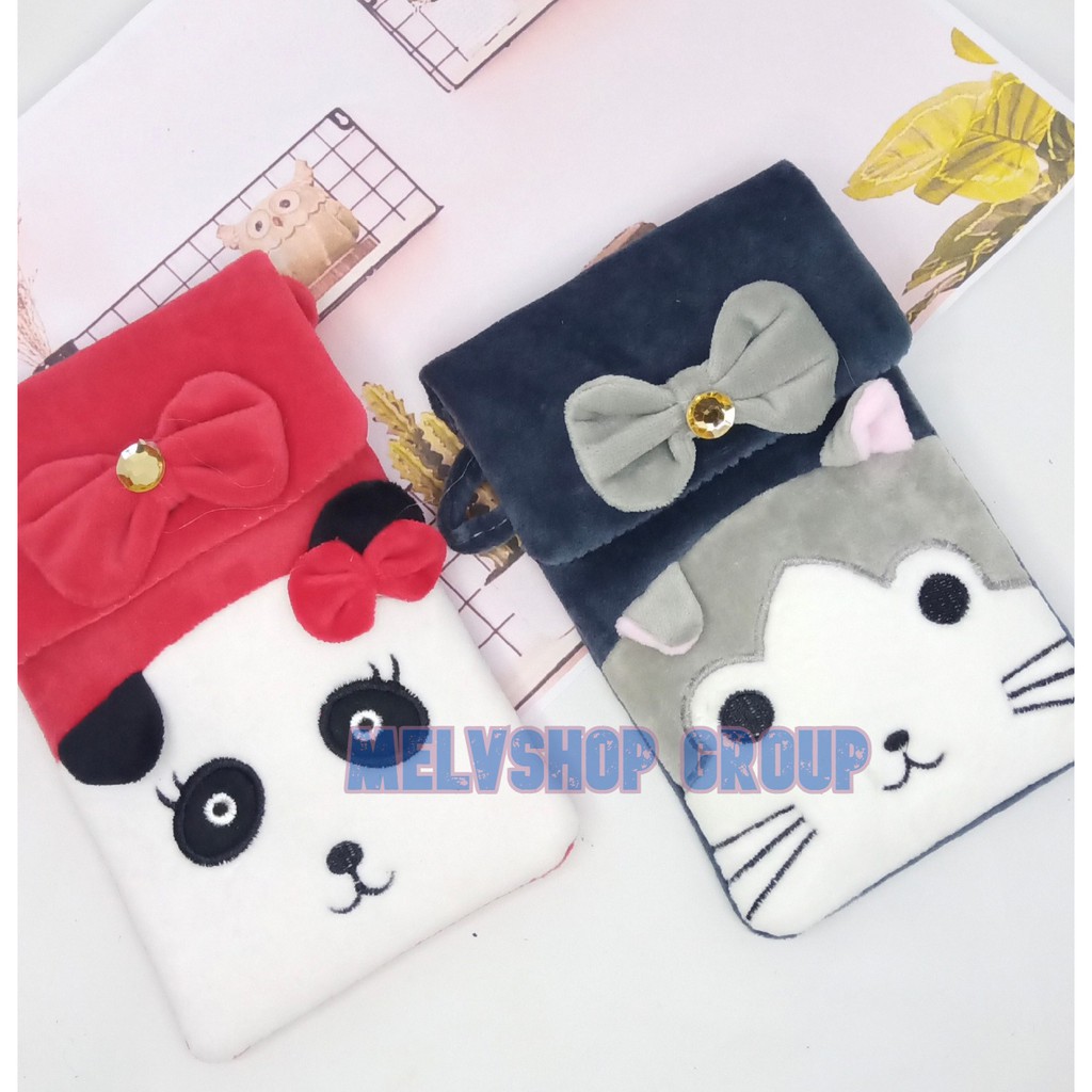 [1PCS] TAS HANPHONE KARAKTER / tas anak bulu / dompet wanita / Tas HP Selempang