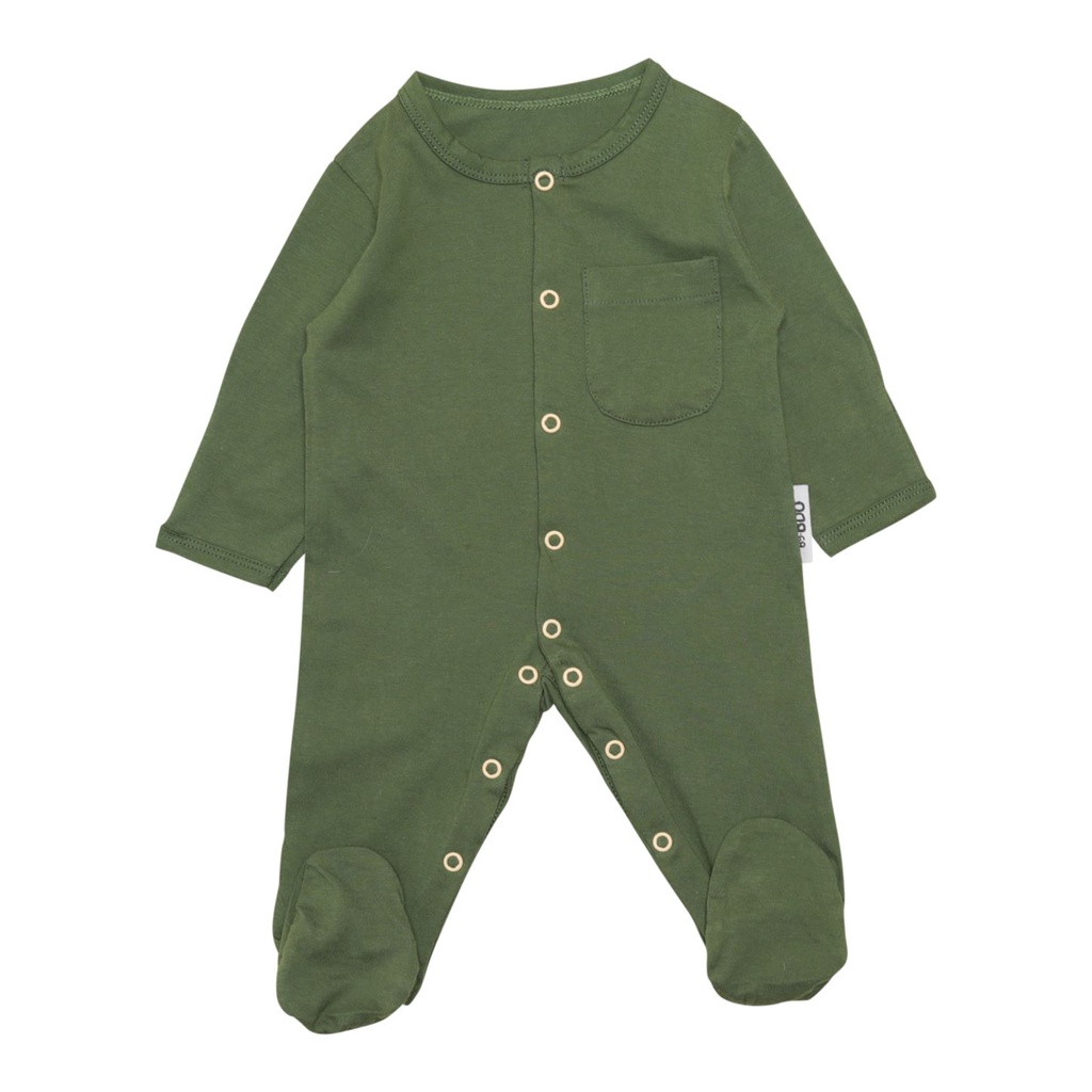 BDOSTORE | Gembira Collection | Everest Sleepsuit | Sleepsuit Anak Bayi | Bodysuit | Jumper Panjang | Newborn | 0 - 12 Bulan-Cactus