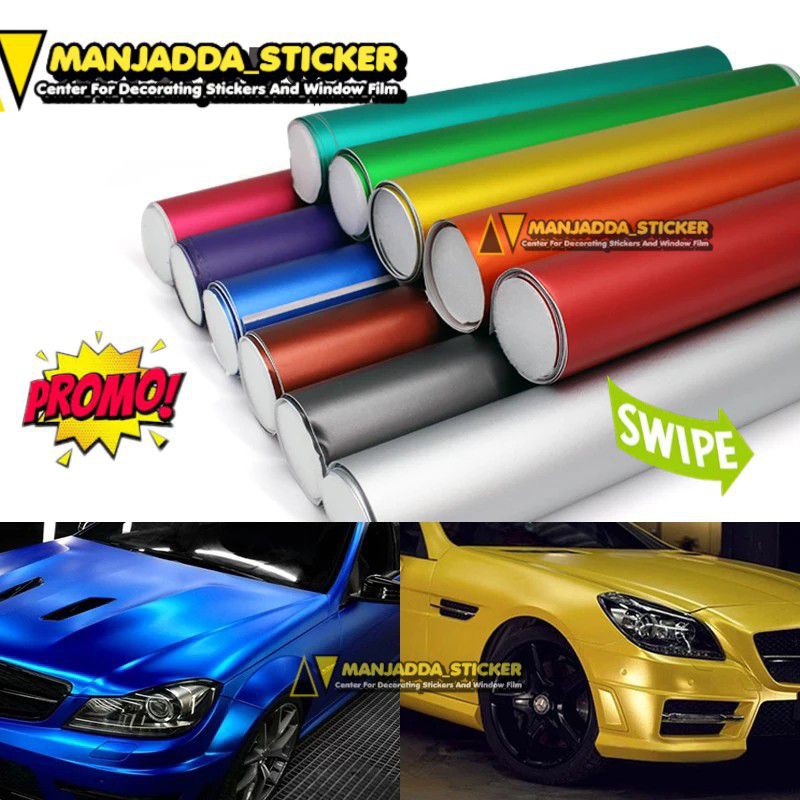 Stiker Skotlet Motor metalic infinity doff semua warna ada