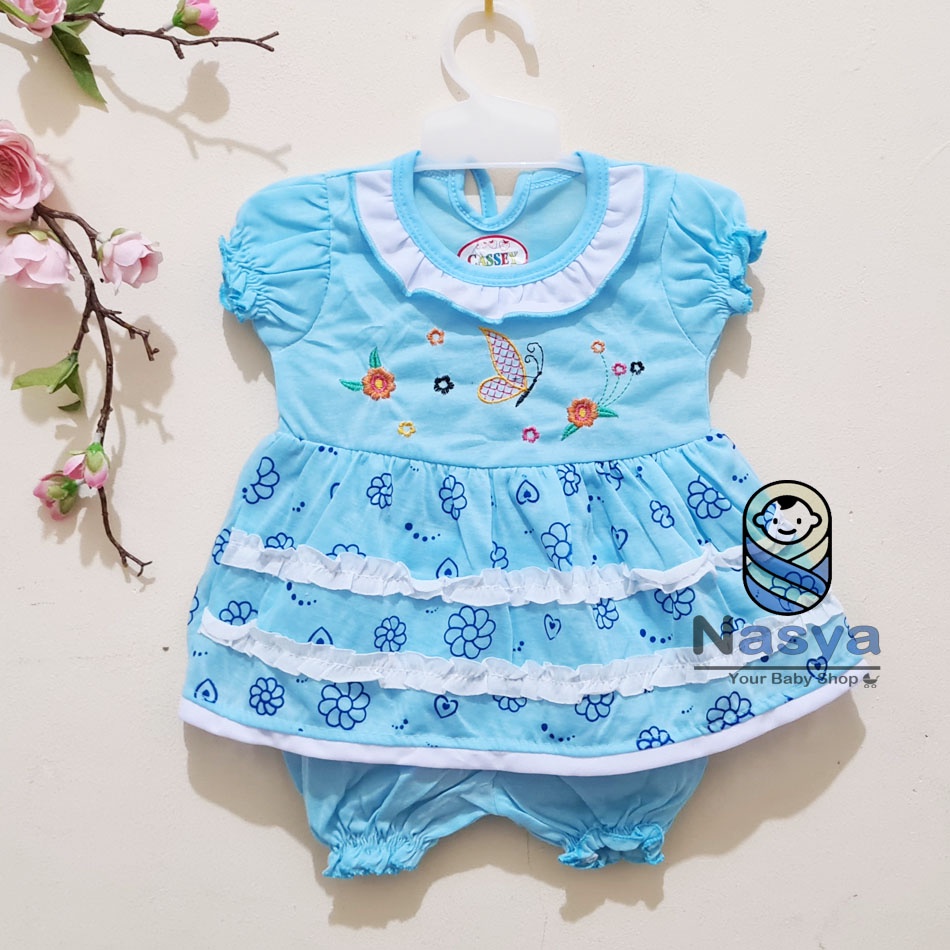 [N-090] setelan baju bayi MURAH - polkadot (0-6 bulan)