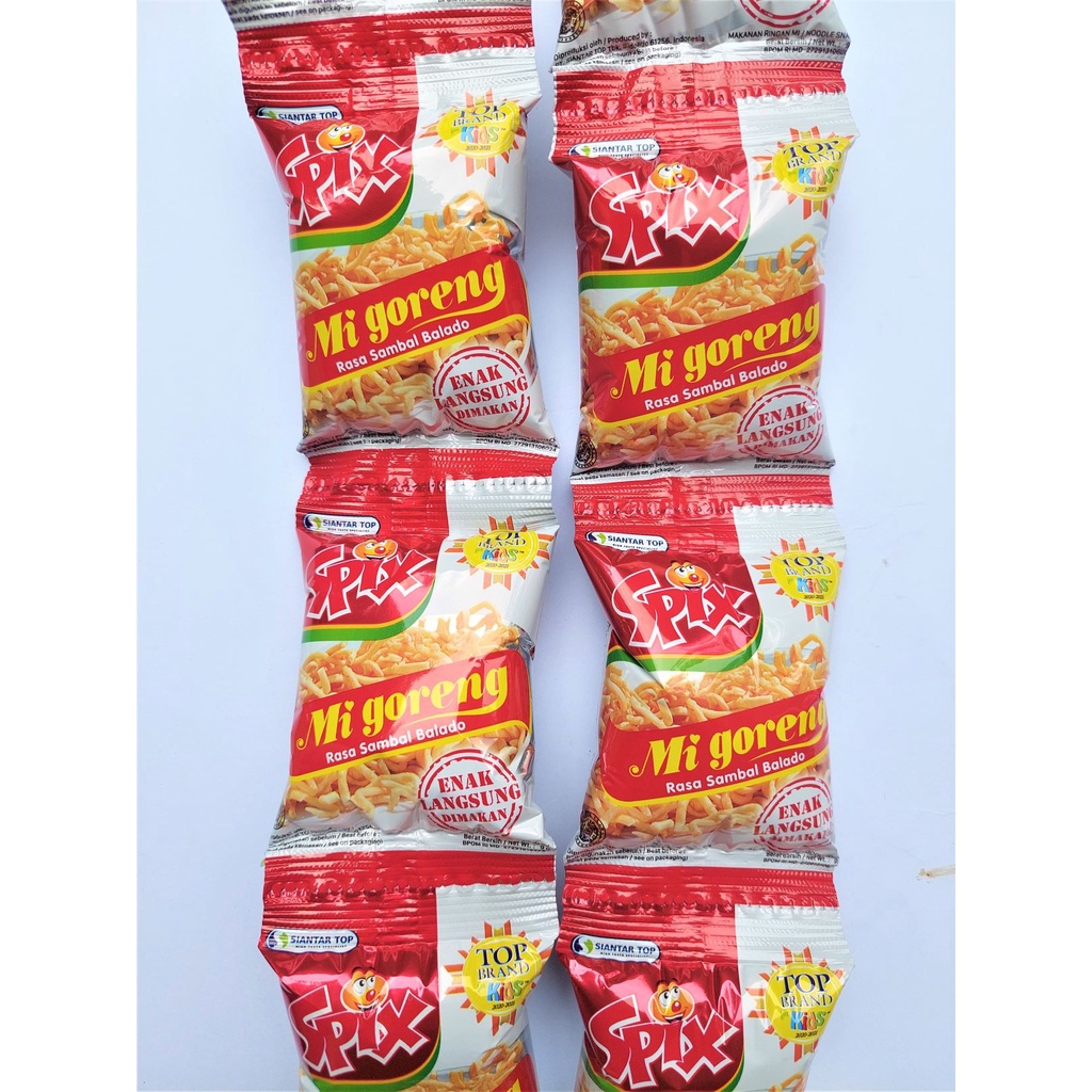 

Spix Mie Goreng Rasa Sambal Balado 1 Pack Isi 20x9gr ( 1 ball isi 2 Renceng ) / Mie Spix Goreng Renceng / Spix Mie Goreng Rasa Sambal Balado Termurah / Spix Mie Goreng Rasa Sambal Balado Promo