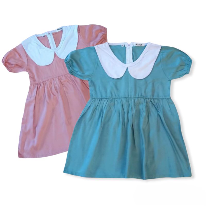 Dress Anak Import 1-4 tahun / Dress Toddler Linen Baby Girl