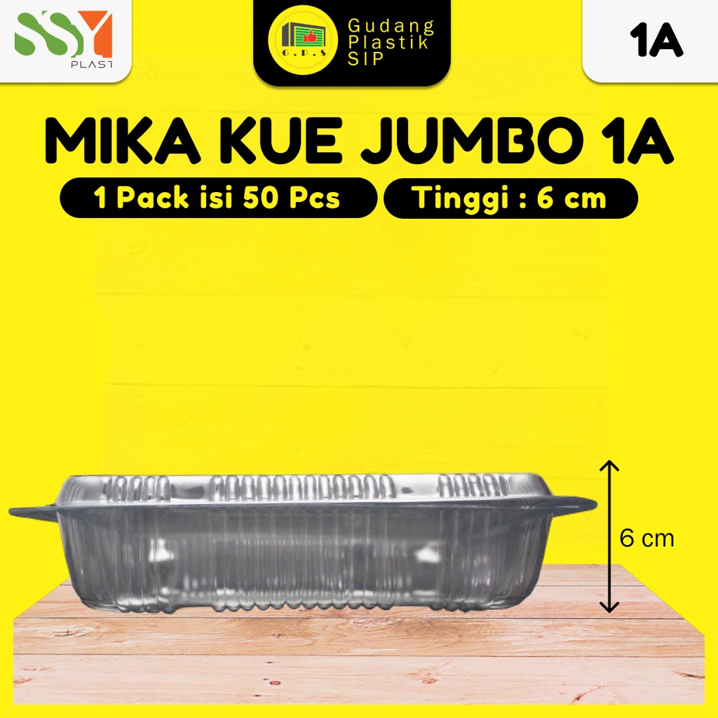 Mika Plastik Kue Jumbo 1A | Mika Bolu Jumbo (ISI 50) / FOOD GRADE