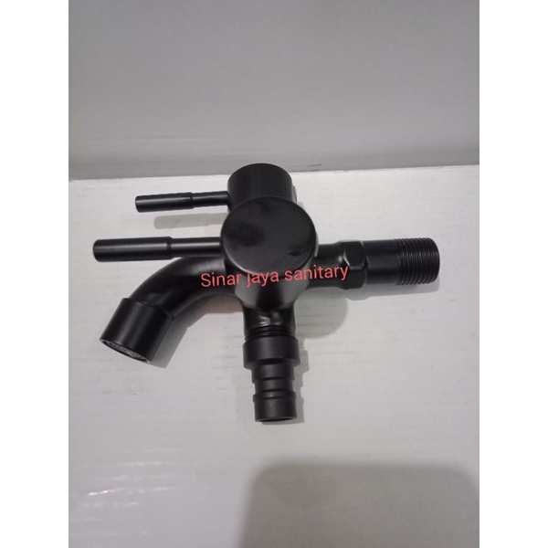 Kran cabang black stainless/ Kran hand shower black