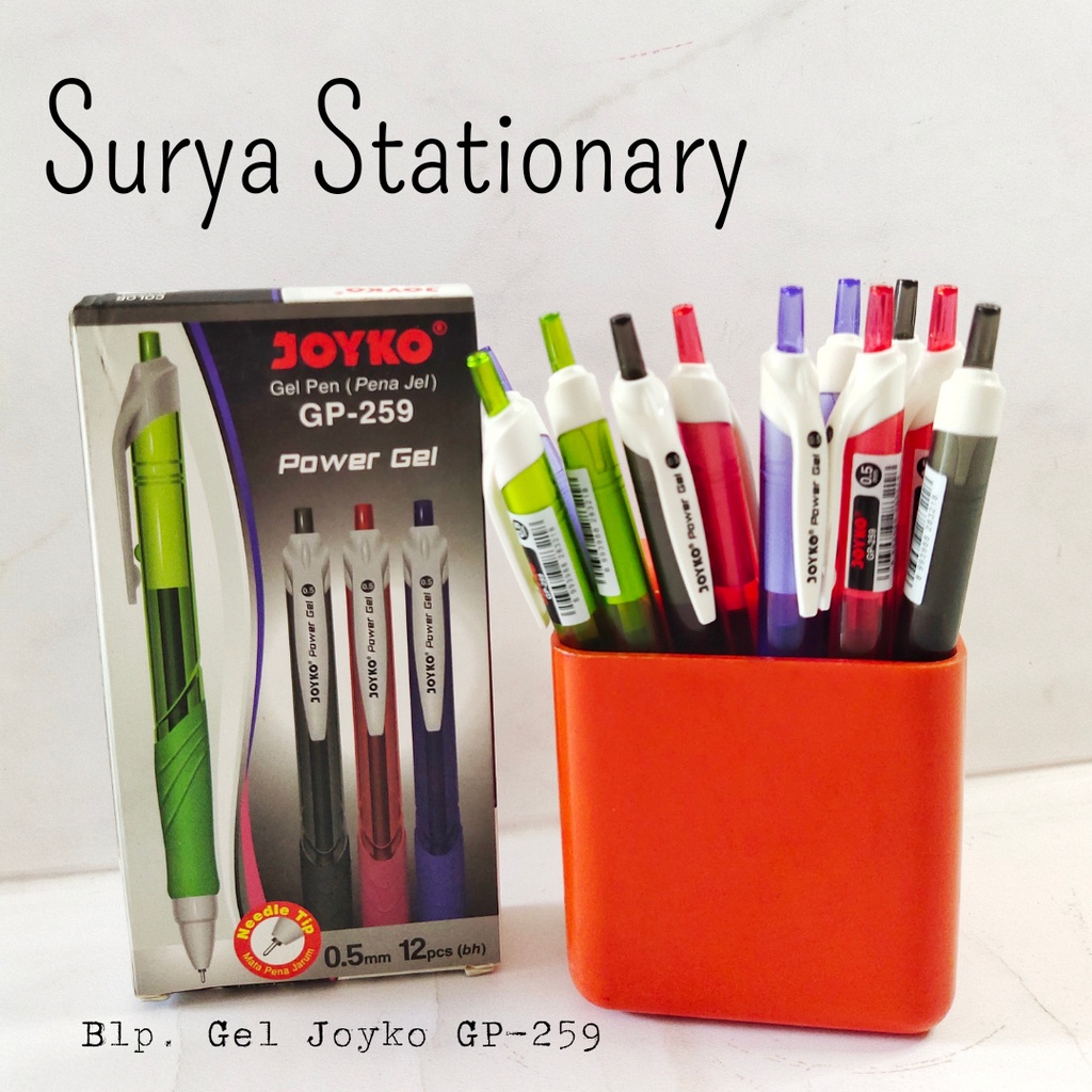

(PAK) Pulpen Gel Joyko GP-259 / Gel Pen Joyko Power Gell Gp-259 / Bolpoin Joyko / Pena Joyko