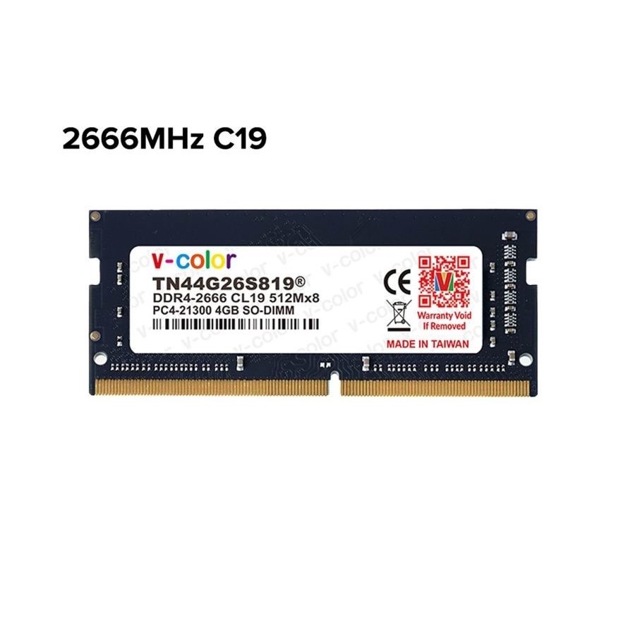 V-COLOR DDR4 4GB 2666MHz SODIMM NEW