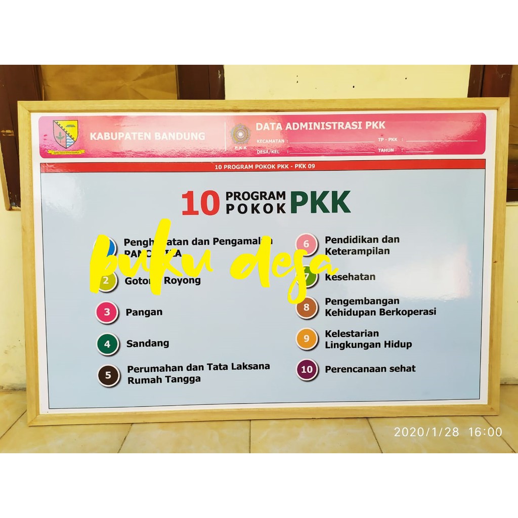 Administrasi Buku Wajib Pokja 2 Pkk