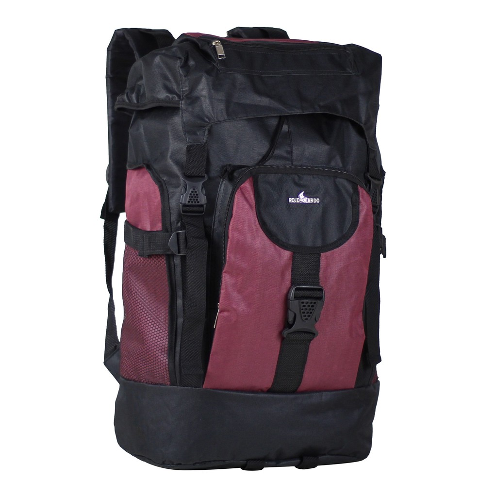 Ransel Gunung Tas Jumbo Polo Ardo Hitam Merah Bagus Backpack Outdoor Keren Travelling