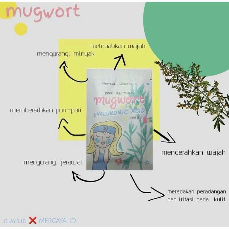 [RESS RESMI] PEEL OFF MUGWORT MASK CLAYRS X MERCYA