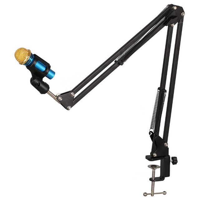 Condenser Microphone Suspension Boom Scissor Arm Stand - NB-37 - Black