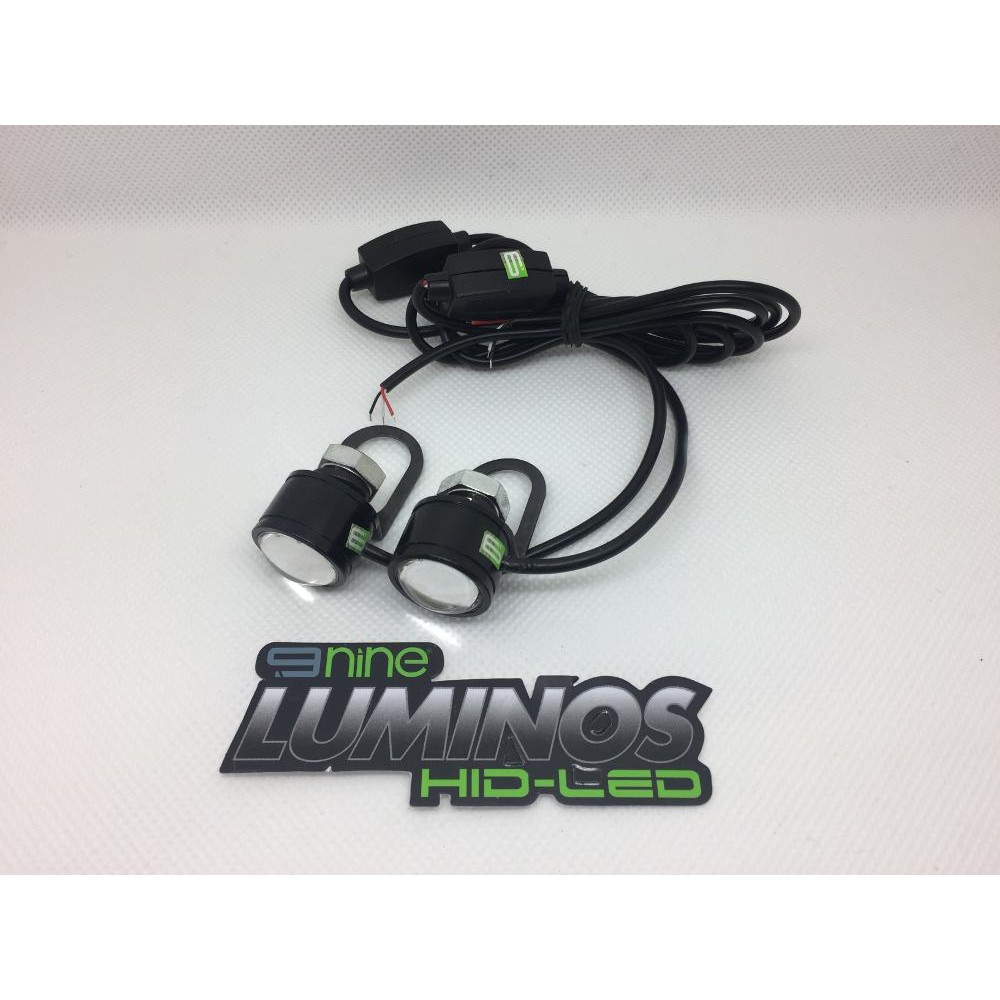 Di Jual. LUMINOS Lampu DRL Led Eagle Eye/Mata Elang Besar 2 Mode Manteng Strobo