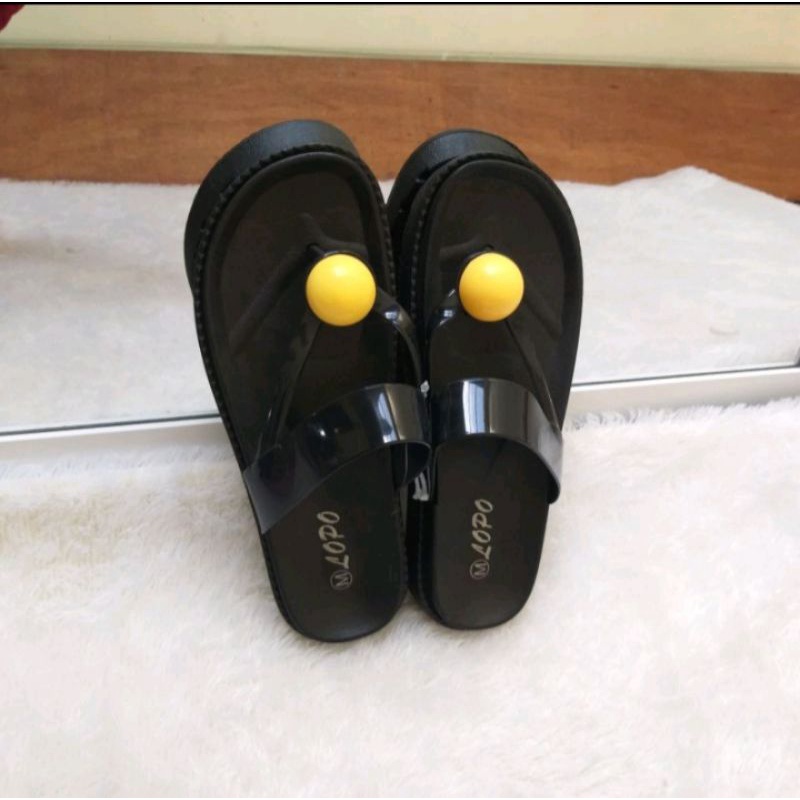 SANDAL WANITA JELLY LOPO IMPORT SANDAL SANTAI