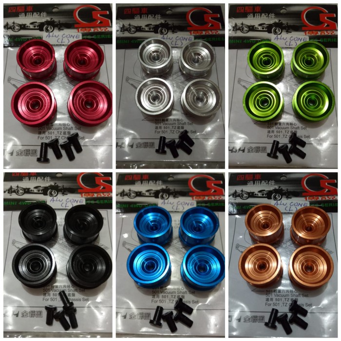 READY Rep Tamiya Hg Aluminium Wheel  Velg Alu Tornado L BERKUALITAS