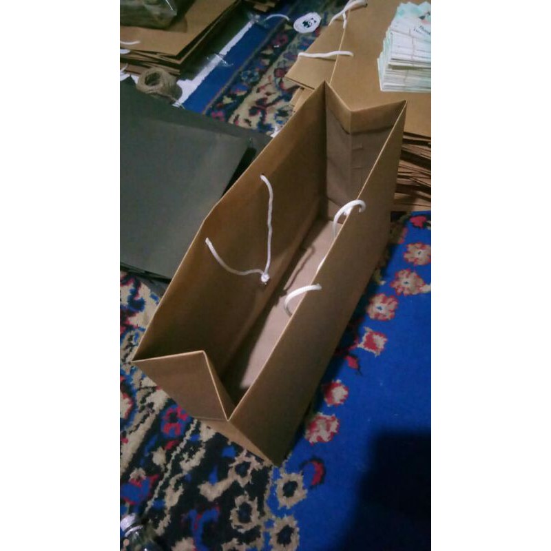

PaperBag Coklat PxLxT 30x10x20