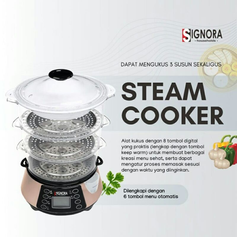 Steam cooker Signora/pengukus listrik