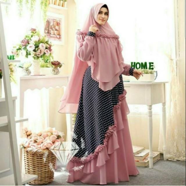 Gamis syari/ busana muslim wanita