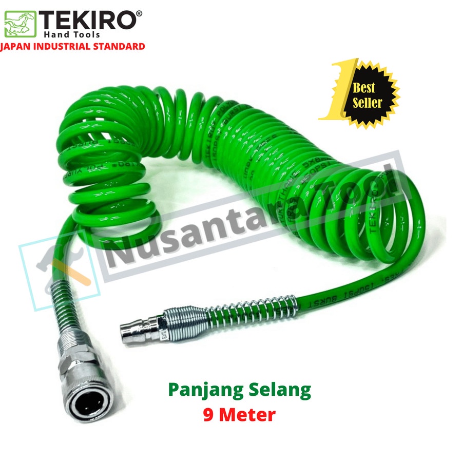 Selang Kompresor Tekiro / Selang Spiral Kompresor Tekiro 9 meter