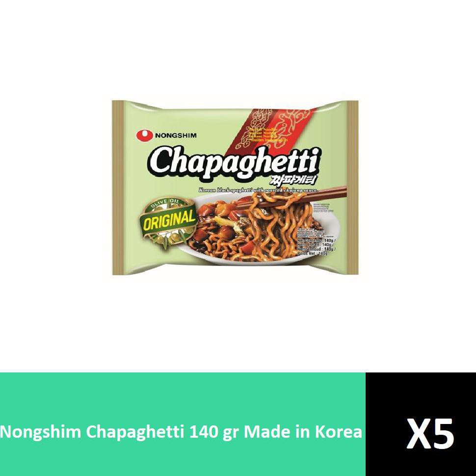 

{BISA COD} Nongshim Chapaghetti 140 gr Made in Korea x 5 Pcs TERBARU [Kode 1|Kode 2|Kode 3|Kode