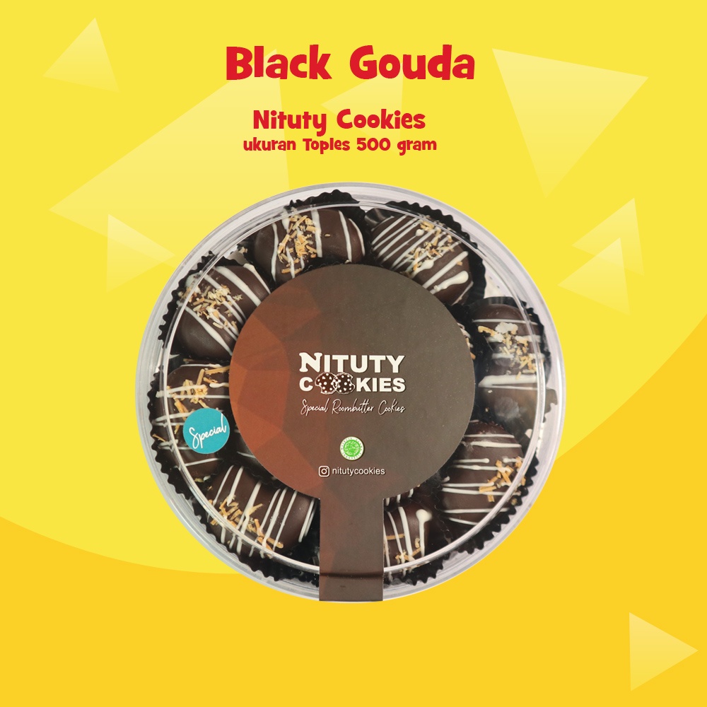 

Kue Kering Black Gouda 500 gram by Nituty Cookies Dari KEju Belanda Gurih