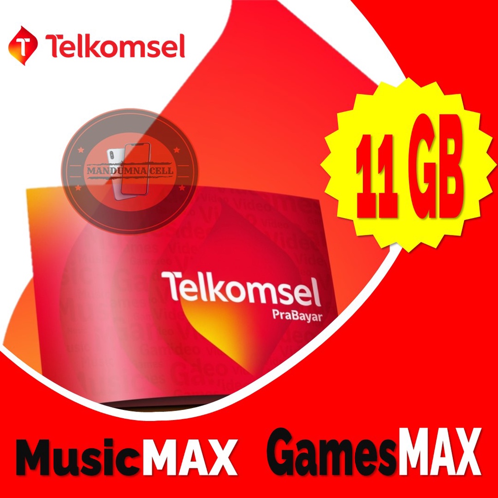 KARTU PAKET INTERNET TELKOMSEL 11 GB / KARTU PERDANA INTERNET TELKOMSEL 11 GB / KARTU TELKOMSEL 11 G