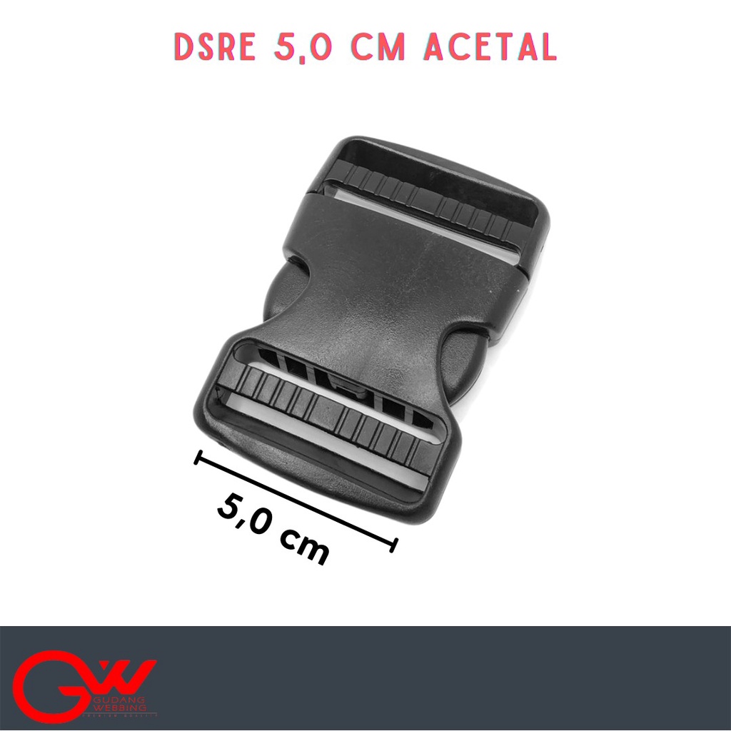 KUNCI SODOK 5 CM / SELOT ACETAL / DSRE 5,0 CM HITAM ACT