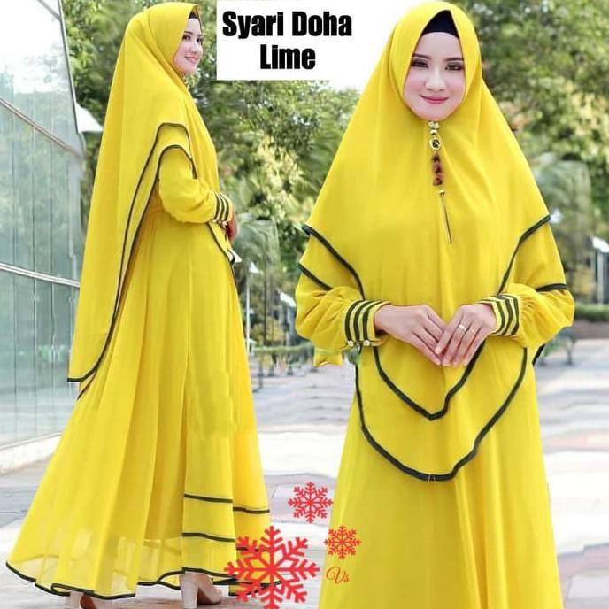 Melina_Galeri Syari Doha Lime Gamis 0100 Taw