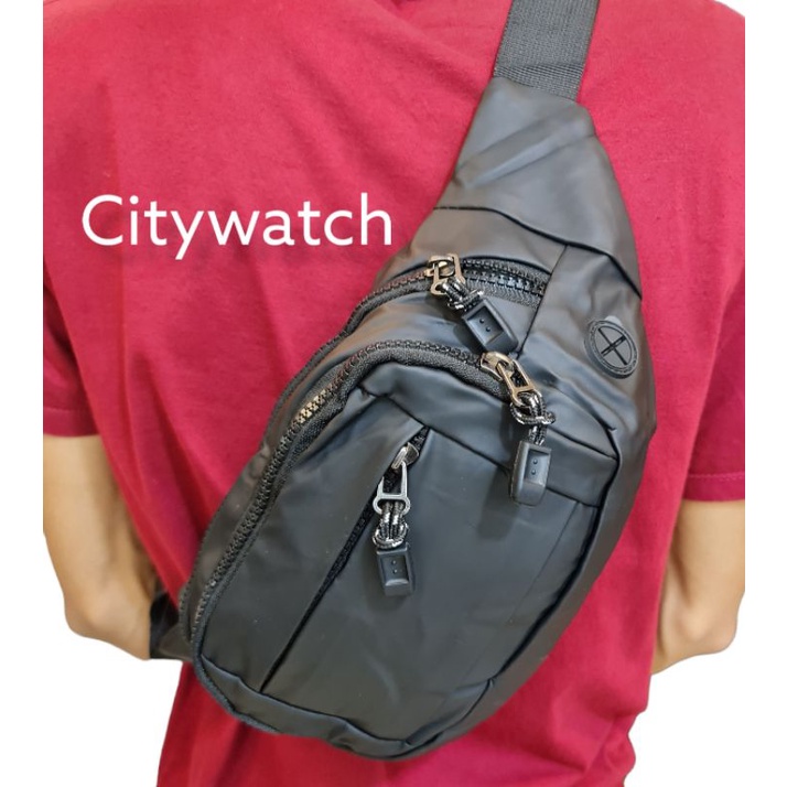 Promo  Tas pria pinggang Tas waitsbag Selempang bahu pria wanita import