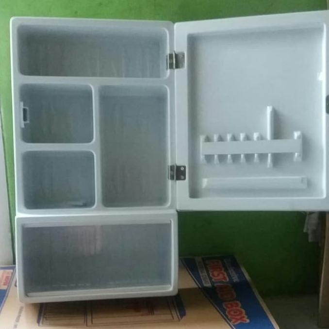 Rak Kamar Mandi+Cermin Maspion MC-2 - Putih